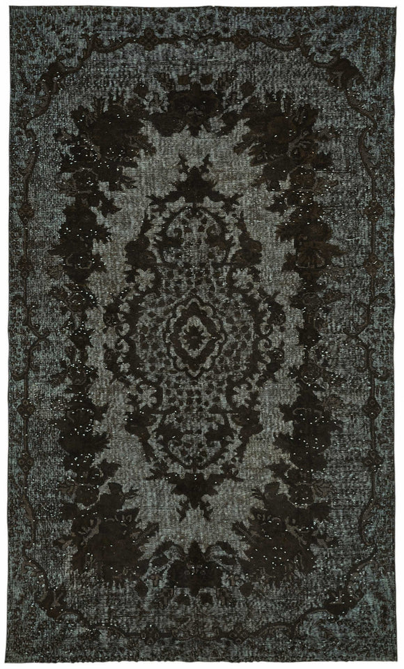 6x9 Black Over Dyed Rug - 49328