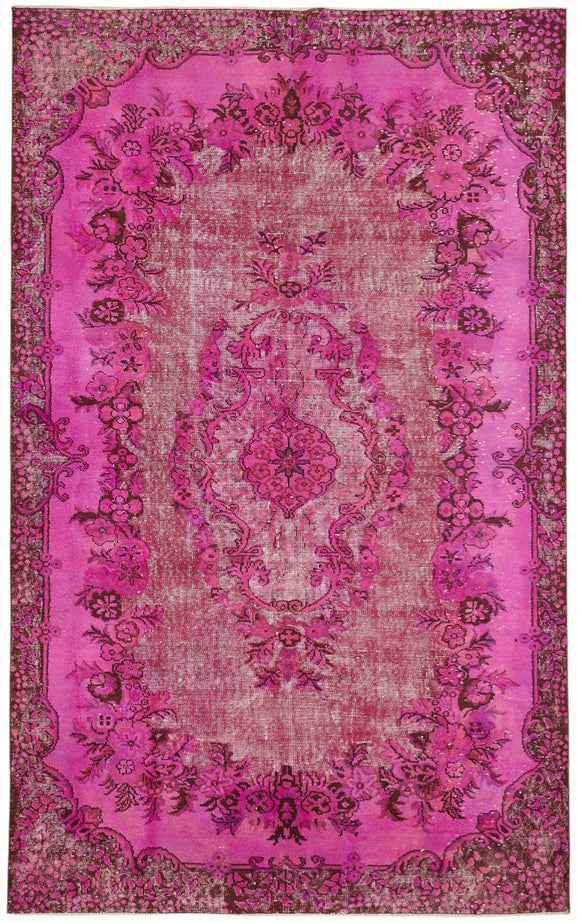 6x10 Pink Over Dyed Rug - 49342