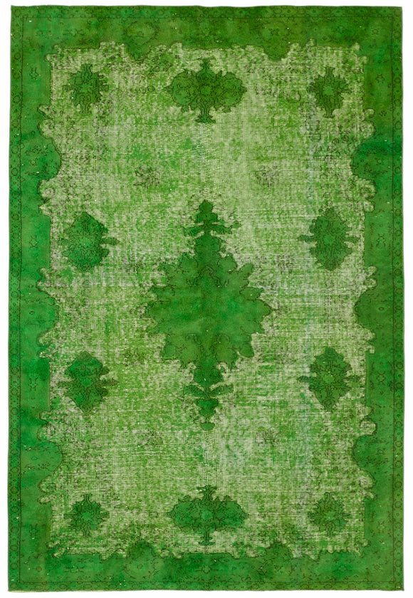 6x9 Green Over Dyed Rug - 49347
