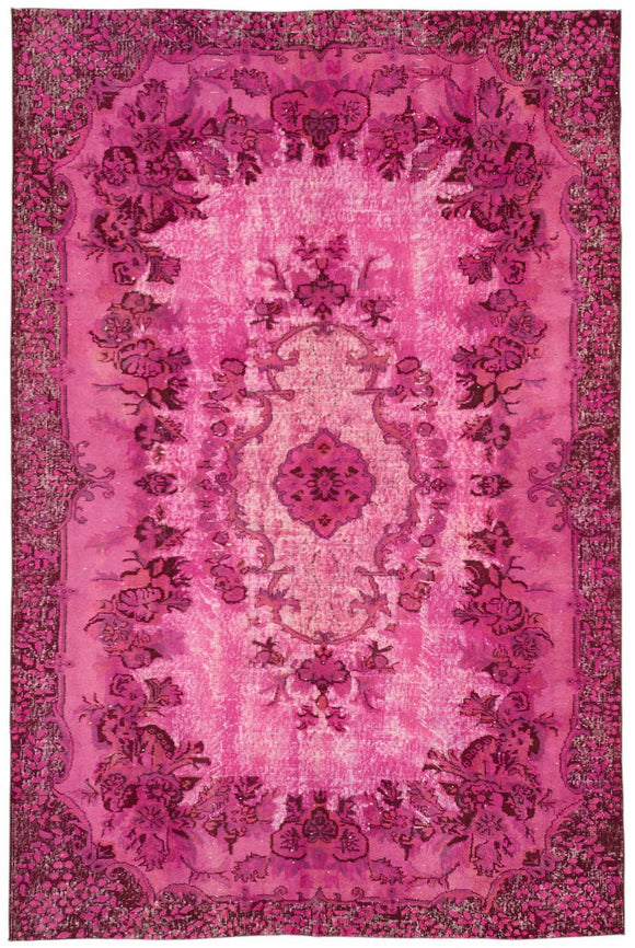 6x10 Pink Over Dyed Rug - 49348
