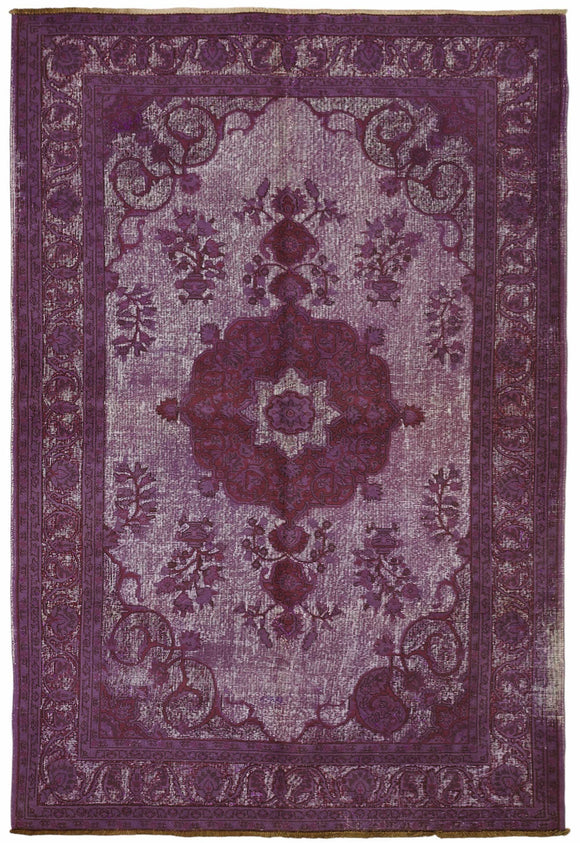6x10 Purple Over Dyed Rug - 49350