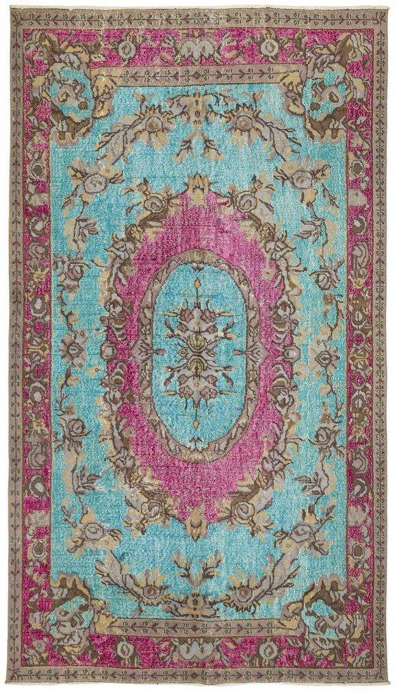 6x10 Multicolor Over Dyed Rug - 49353