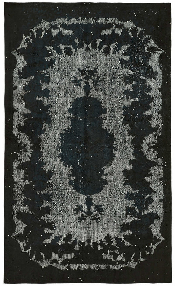 5x9 Black Over Dyed Rug - 49358