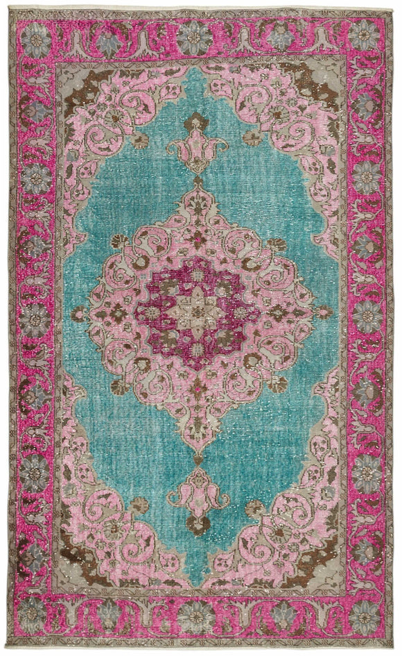 6x10 Multicolor Over Dyed Rug - 49369