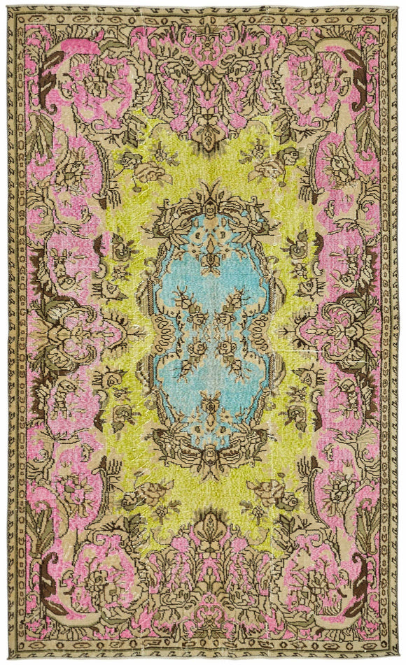 4x9 Multicolor Overdyed Rug - 49370