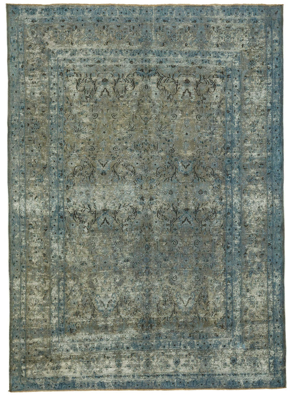 7x10 Blue Overdyed Rug - 49436