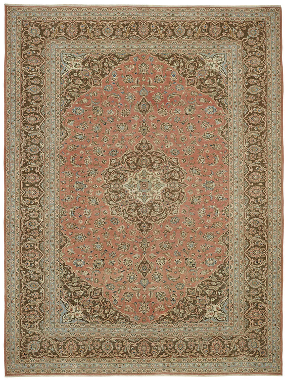 10x13 Beige Vintage Large Area Rug - 49450
