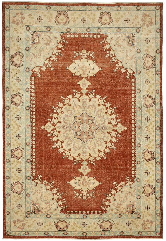 9x13 Beige Vintage Large Area Rug - 49458