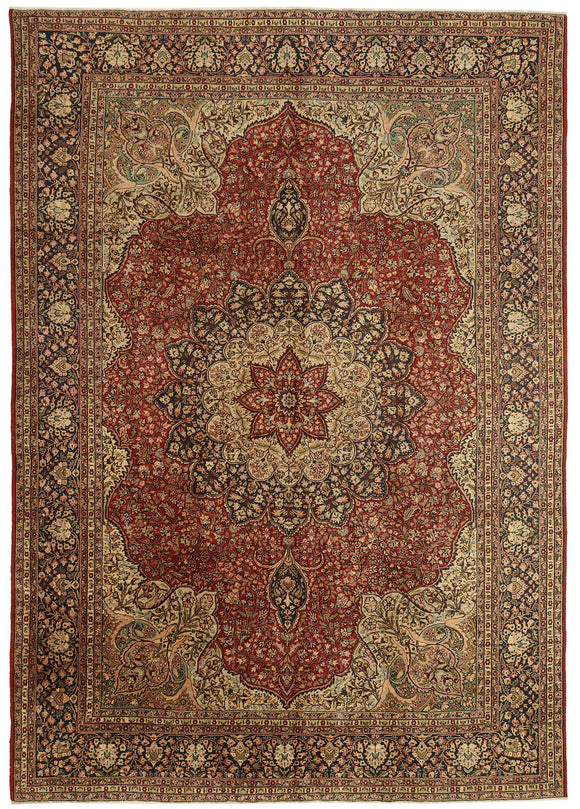 8x12 Beige Vintage Large Area Rug - 49459