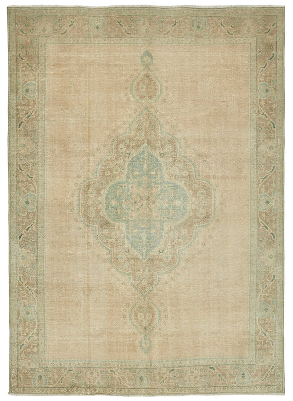 9x13 Beige Vintage Large Area Rug - 49472