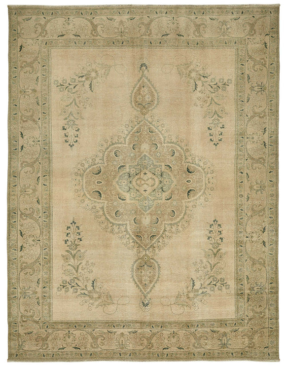 10x13 Beige Vintage Large Area Rug - 49476