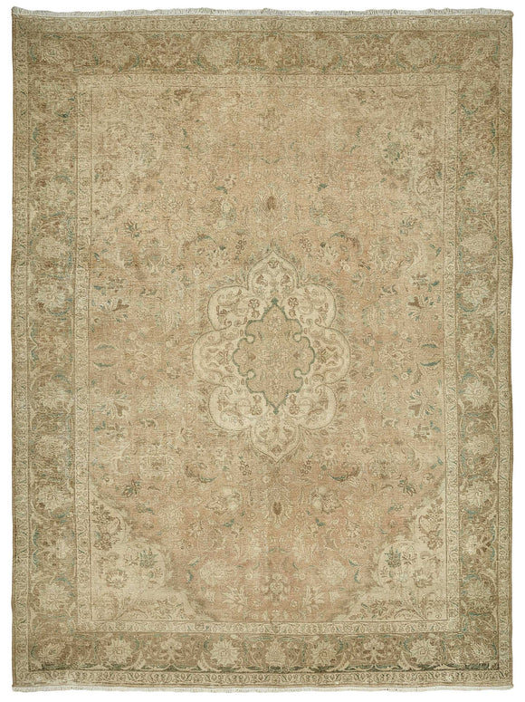 9x13 Beige Vintage Large Area Rug - 49477