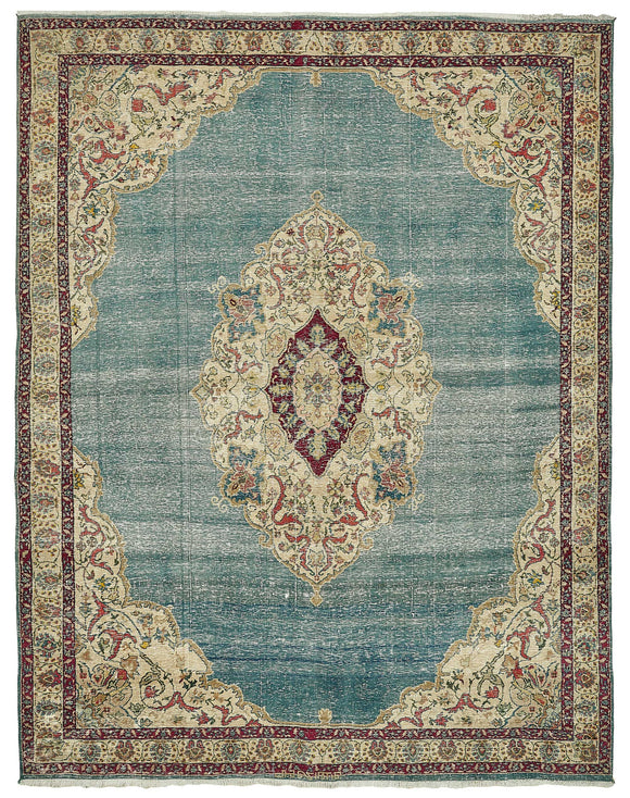 9x12 Beige Vintage Large Area Rug - 49694