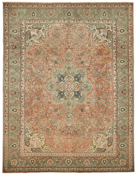 10x13 Beige Vintage Large Area Rug - 49700