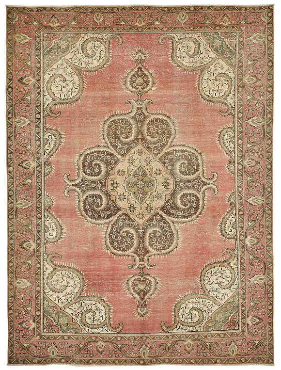10x13 Beige Vintage Large Area Rug - 49702