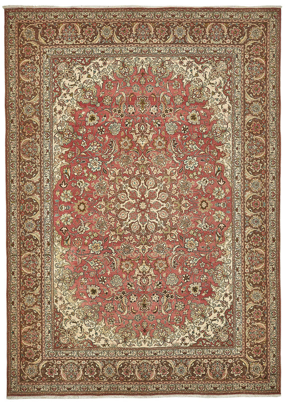 8x11 Beige Vintage Large Area Rug - 49708