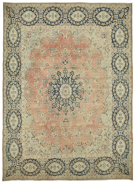 10x13 Beige Vintage Large Area Rug - 49711