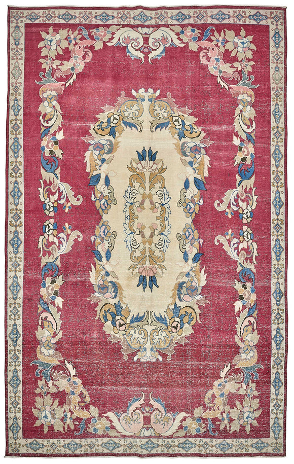 9x14 Beige Vintage Large Area Rug - 49716