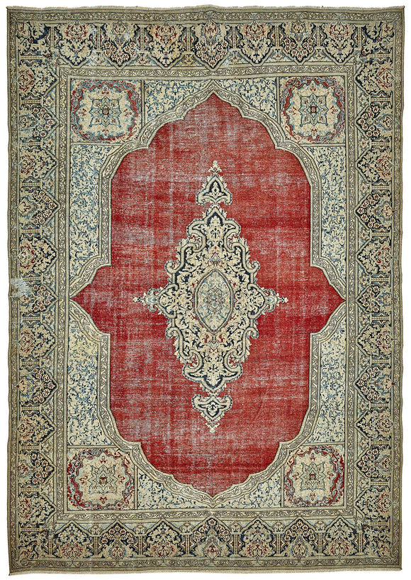 8x12 Beige Vintage Large Area Rug - 49733