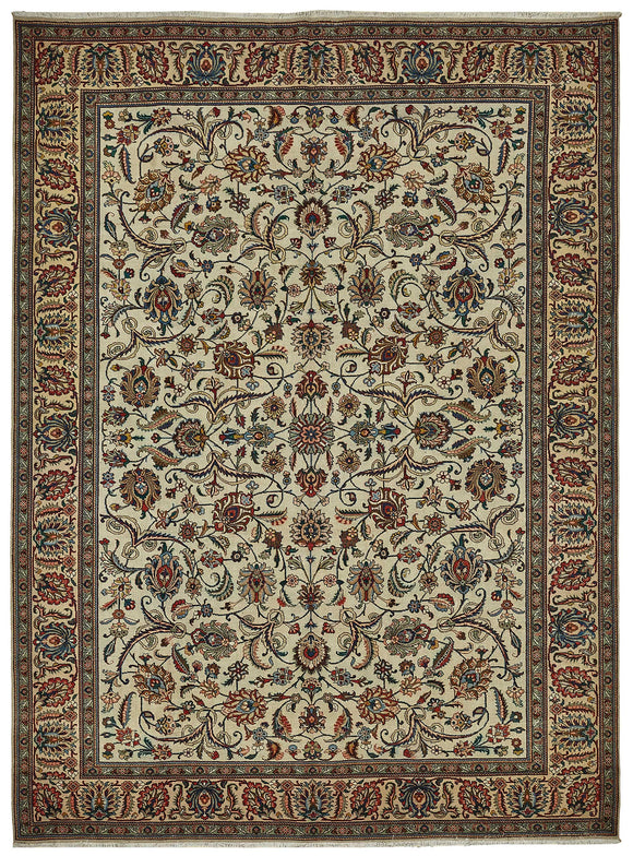 10x13 Beige Vintage Large Area Rug - 49749