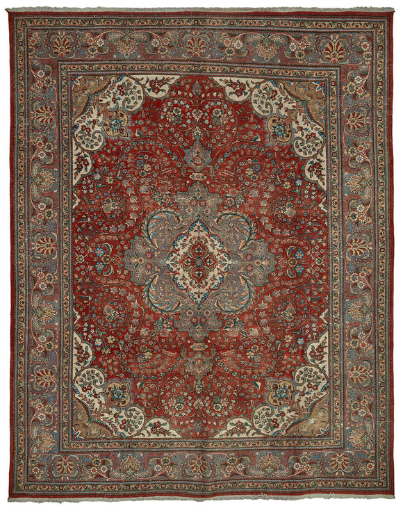 9x12 Red Vintage Large Area Rug - 49761