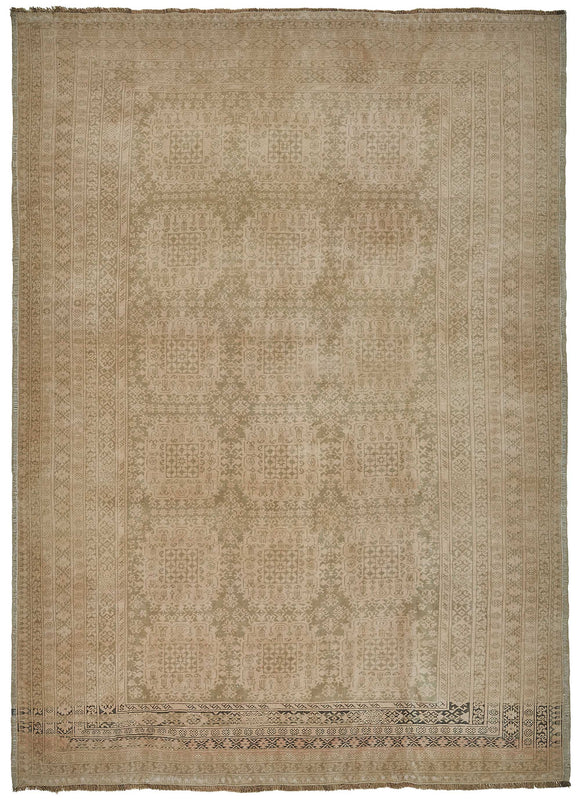 7x9 Beige Vintage Large Area Rug - 50165