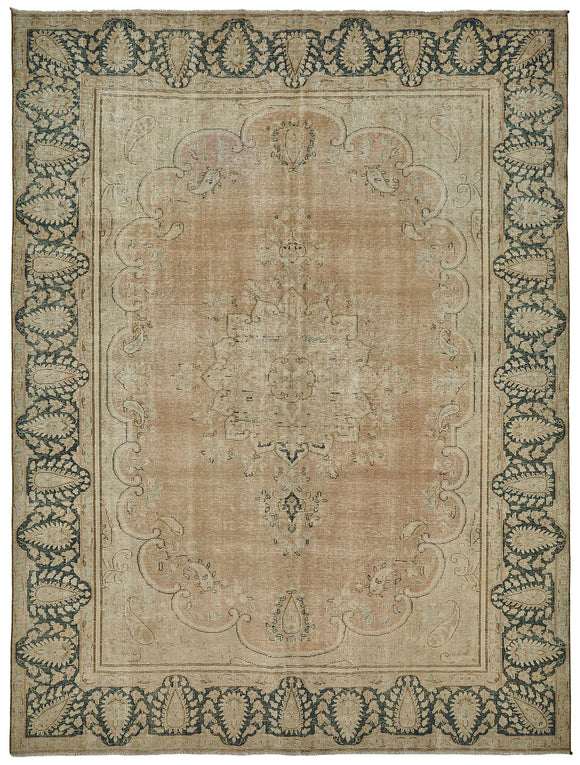 10x13 Beige Vintage Large Area Rug - 50200
