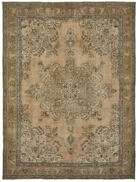 9x12 Beige Vintage Large Area Rug - 50236