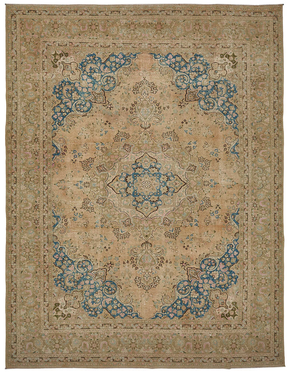 9x12 Beige Vintage Large Area Rug - 50237