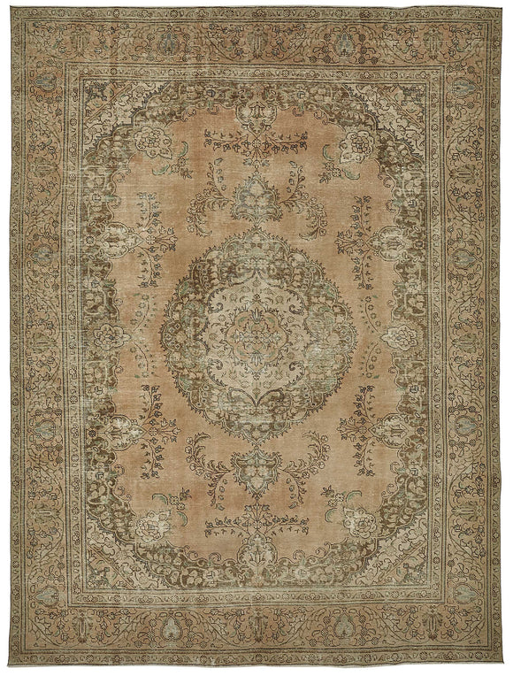 10x12 Beige Vintage Large Area Rug - 50238