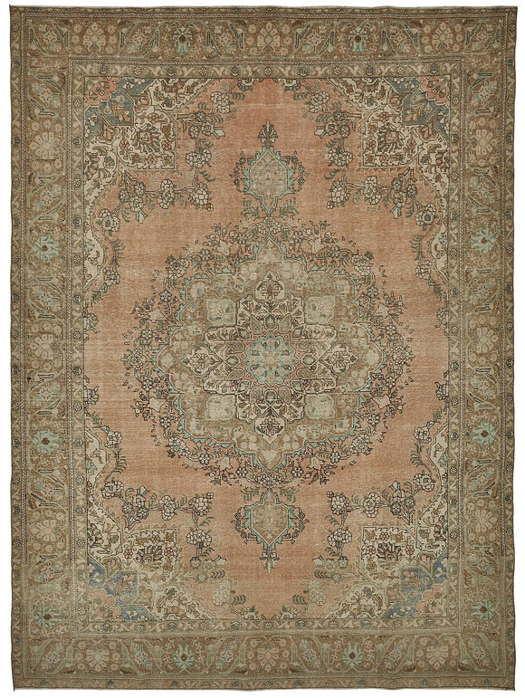 9x12 Beige Vintage Large Area Rug - 50239