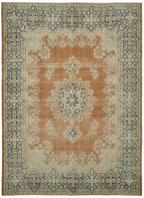 10x13 Beige Vintage Large Area Rug - 50242