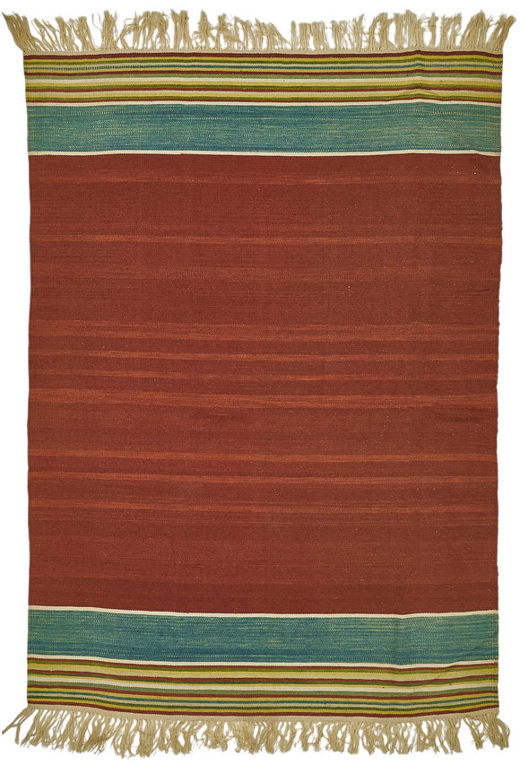 5x7 Handwoven Oushak Kilim Rug - 50330