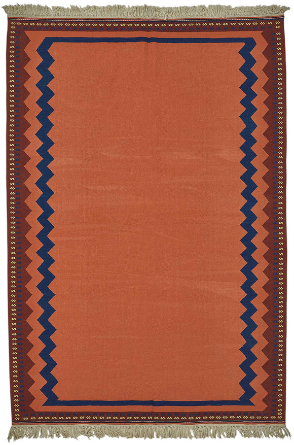 7x10 Handwoven Oushak Kilim Rug - 50332