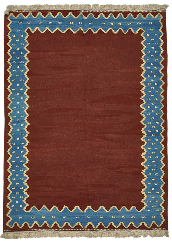 6x8 Handwoven Oushak Kilim Rug - 50334
