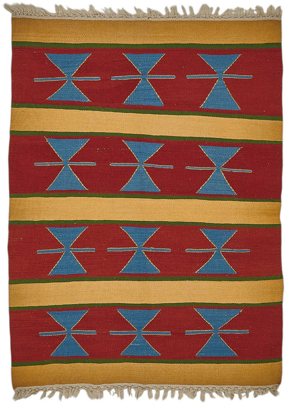 3x5 Handwoven Oushak Kilim Rug - 50336