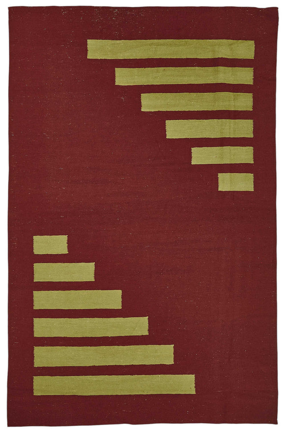 5x7 Handwoven Oushak Kilim Rug - 50339
