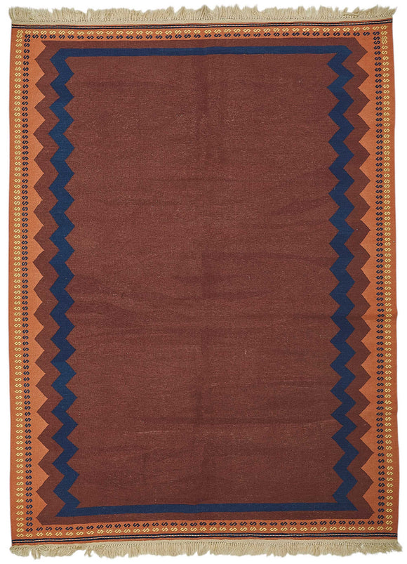 6x8 Handwoven Oushak Kilim Rug - 50340