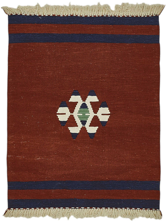 3x4 Handwoven Oushak Kilim Rug - 50343