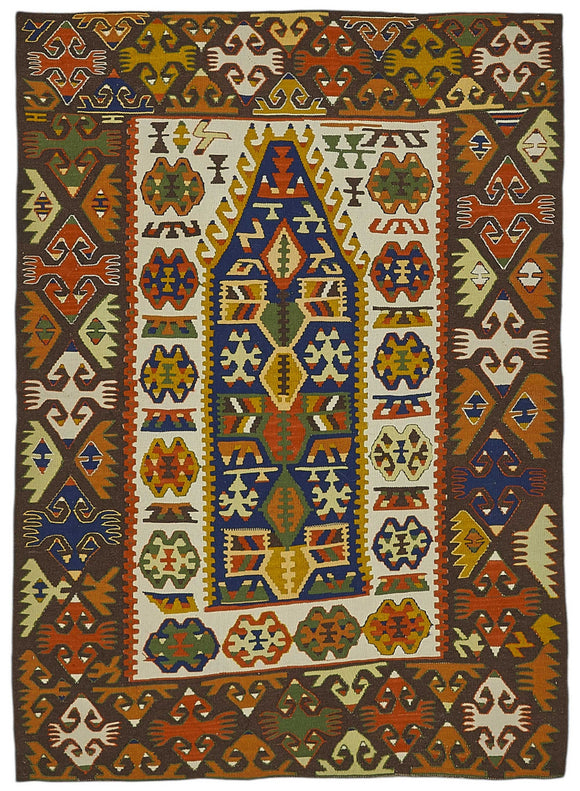 3x5 Handwoven Oushak Kilim Rug - 50347