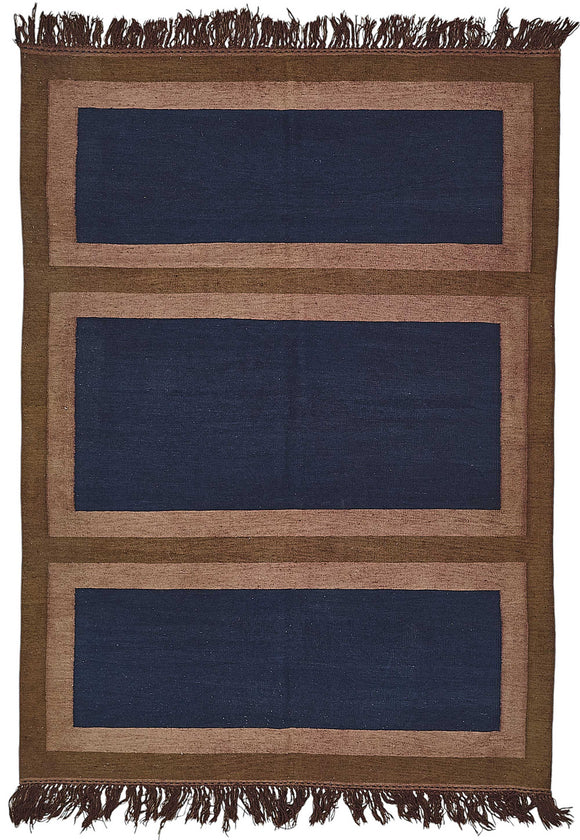 5x6 Handwoven Oushak Kilim Rug - 50373