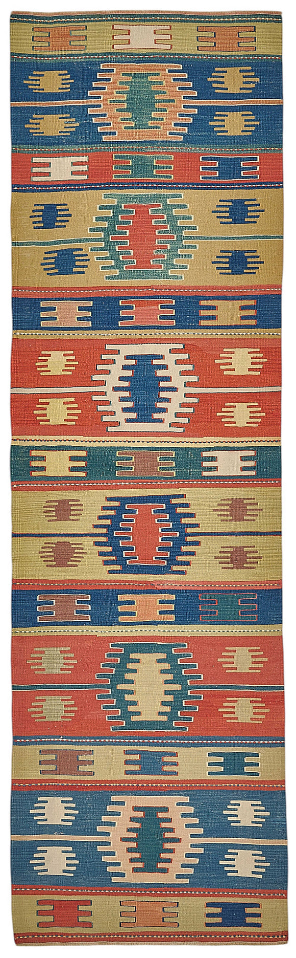 3x10 Handwoven Oushak Kilim Rug - 50376