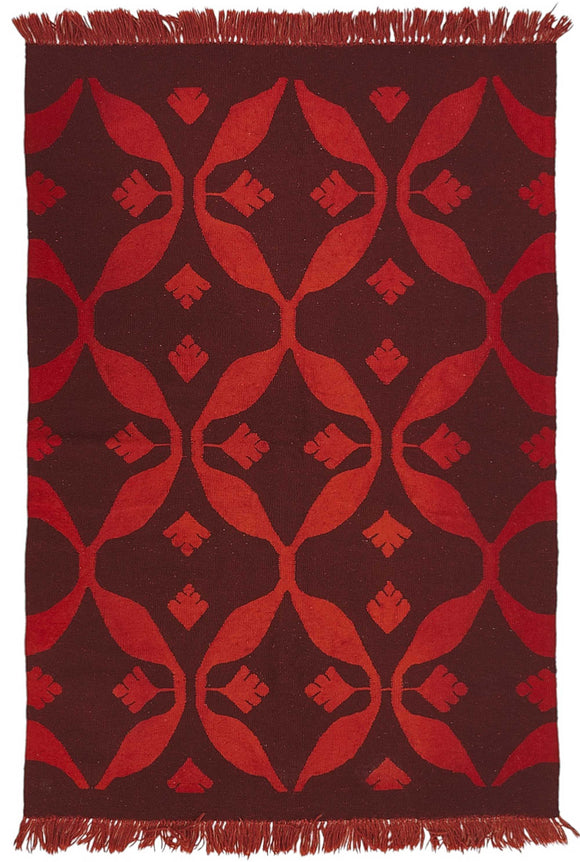 4x6 Handwoven Oushak Kilim Rug - 50384