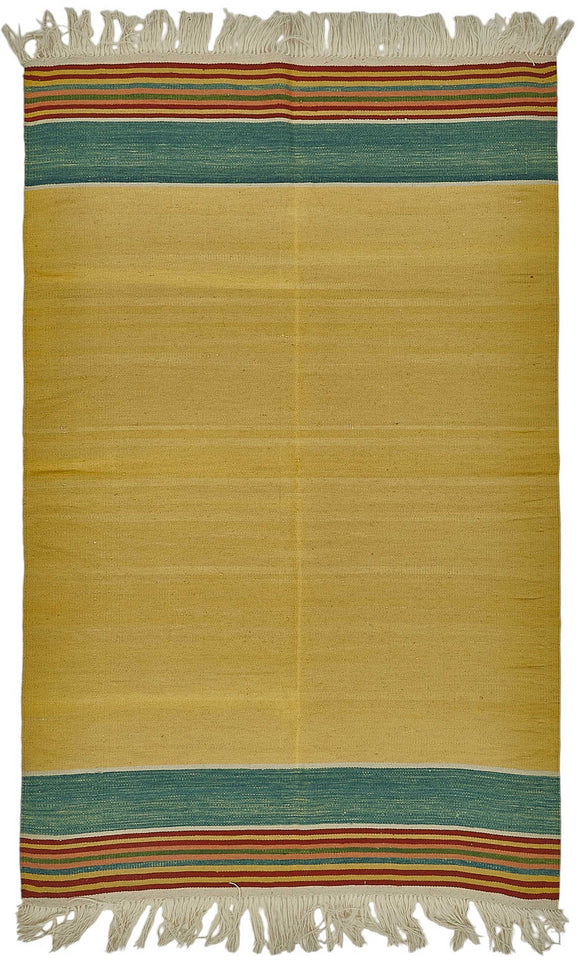 5x7 Handwoven Oushak Kilim Rug - 50385