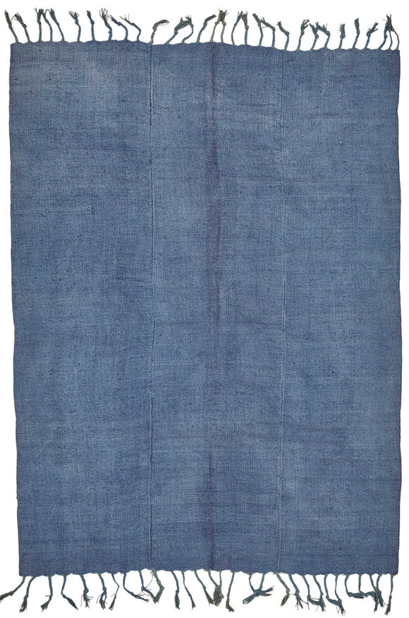 6x8 Blue Over-dyed Hemp Kilim Rug - 50402