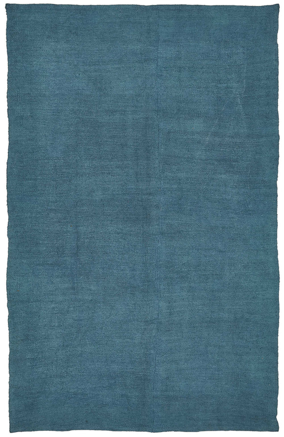 6x9 Blue Over-dyed Hemp Kilim Rug - 50403