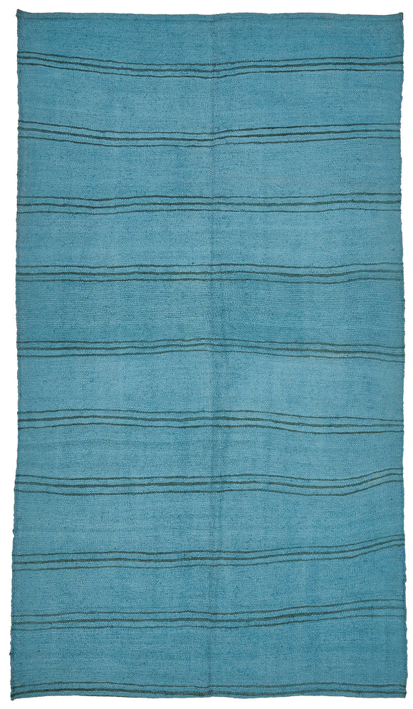 5x8 Blue Over-dyed Hemp Kilim Rug - 50407