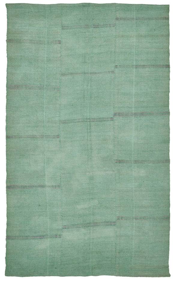 6x9 Turquoise Over-dyed Hemp Kilim Rug - 50410