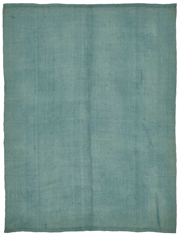 6x7 Blue Over-dyed Hemp Kilim Rug - 50411
