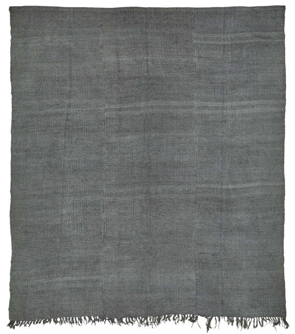 6x7 Grey Over-dyed Hemp Kilim Rug - 50420